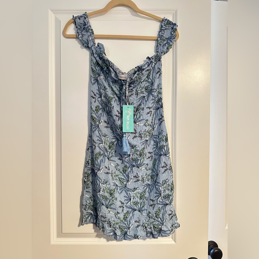 Tiare Hawaii NWT Smocked Floral Mini Dress